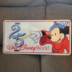 Vintage Disney 25th License Plate